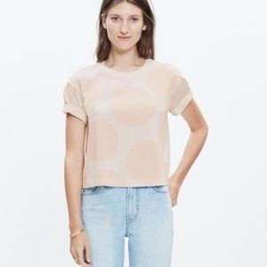 Madewell Large Polka Dot Crop Top